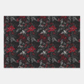 ゴシック様式のクリスマスのムーディフローラ ラッピングペーパーシート (正面3)