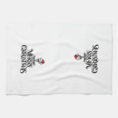 ゴシック様式のクリスマスキッチンディッシュタオル キッチンタオル (横)