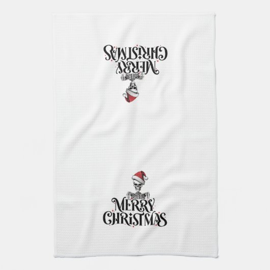 ゴシック様式のクリスマスキッチンディッシュタオル キッチンタオル (縦)