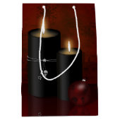 ゴシック様式のクリスマスキャンドルオーナメント ミディアムペーパーバッグ (正面)