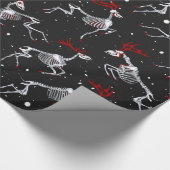 ゴシック様式のクリスマスギフトラップ ラッピングペーパー (角)