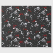 ゴシック様式のクリスマスギフトラップ ラッピングペーパー (フラット)