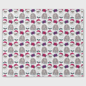 ゴシック様式のクリスマスギフトラップ ラッピングペーパー (フラット)