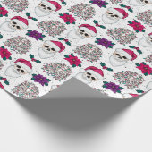 ゴシック様式のクリスマスギフトラップ ラッピングペーパー (角)