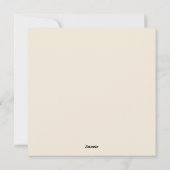 ゴシック様式のクリスマスツリーと不気味こうもりホラー シーズンカード (裏面)