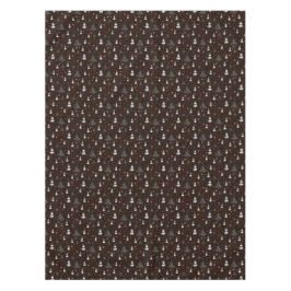 ゴシック様式のクリスマスツリー不気味な雪だるま テーブルクロス