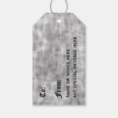 ゴシック様式のクリスマスツリー ギフトタグ (裏面)