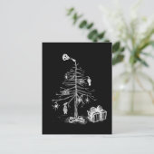 ゴシック様式のクリスマスツリー シーズンポストカード (スタンド正面)