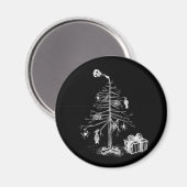 ゴシック様式のクリスマスツリー マグネット (正面/裏面)