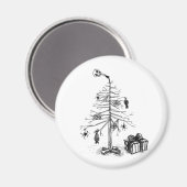 ゴシック様式のクリスマスツリー マグネット (正面/裏面)