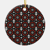 ゴシック様式のクリスマスデザイン セラミックオーナメント (正面)