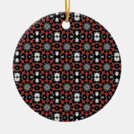 ゴシック様式のクリスマスデザイン セラミックオーナメント (正面)