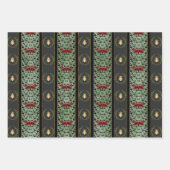 ゴシック様式のクリスマストトリオ ラッピングペーパーシート (正面2)