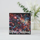 ゴシック様式のクリスマスベル シーズンカード (スタンド正面)