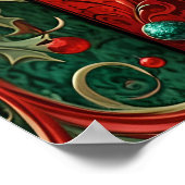 ゴシック様式のクリスマスポスター ポスター (角)