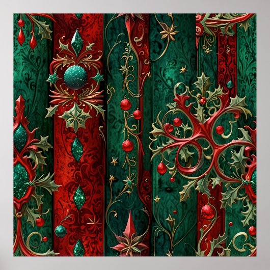 ゴシック様式のクリスマスポスター ポスター (正面)