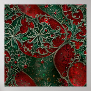 ゴシック様式のクリスマスポスター ポスター