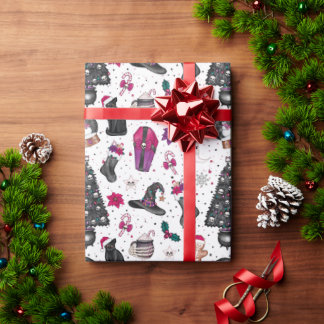 ゴシック様式のクリスマスラッピング紙 ラッピングペーパー