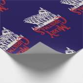 ゴシック様式のクリスマスラッピング紙 ラッピングペーパー (角)