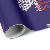 ゴシック様式のクリスマスラッピング紙 ラッピングペーパー (ロールコーナー)