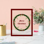 ゴシック様式のクリスマスリースカスタム アクリルサイン (ウェディング)
