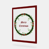 ゴシック様式のクリスマスリースカスタム アクリルサイン (傾斜)