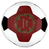ゴシック様式のクリスマスリースカスタム サッカーボール (回転)