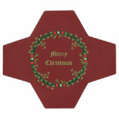 ゴシック様式のクリスマスリースカスタム サッカーボール (フラット)