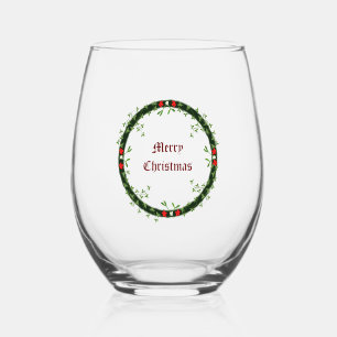 ゴシック様式のクリスマスリースカスタム ステムなしワイングラス