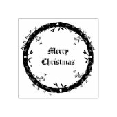 ゴシック様式のクリスマスリースカスタム ラバースタンプ (インプリント)
