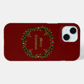 ゴシック様式のクリスマスリースカスタム Case-Mate iPhoneケース (裏面 (横))