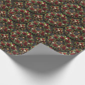 ゴシック様式のクリスマスリース ラッピングペーパー (角)