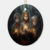 ゴシック様式のクリスマス過去 セラミックオーナメント (左)