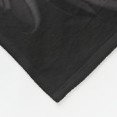 ゴシック様式のグラマー赤ローズブラック観賞用グラーム フリースブランケット (角)