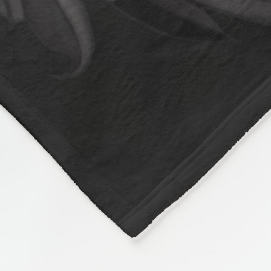 ゴシック様式のグラマー赤ローズブラック観賞用グラーム フリースブランケット (角)