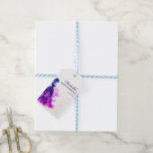 ゴシック様式のグラムクインズパープルドレス ギフトタグ (より糸付き)