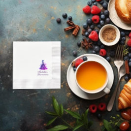 ゴシック様式のグラムクリン 縁ありカクテルナプキン