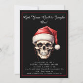 ゴシック様式のサンタメリークリスマス 招待状 (正面)