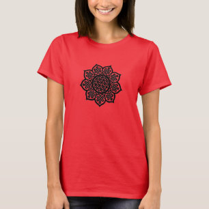 ゴシック様式のサンブラックケルト結び目模様 Tシャツ