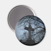 ゴシック様式のシェルター十字墓 マグネット (正面/裏面)