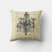 ゴシック様式のシックな仮装ボール(カンデラブラ付) クッション (裏面)