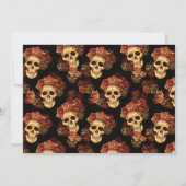 ゴシック様式のスカルの死まで私たちパートブラック セーブザデート (裏面)