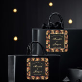 ゴシック様式のスカルは死ぬまで我々の部分的な黒結婚の スクエアシール