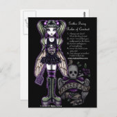 ゴシック様式のスカル施設 ポストカード (正面/裏面)