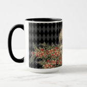 ゴシック様式のスカル&花 マグカップ (左)