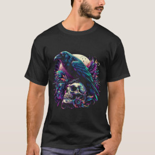 ゴシック様式のスカル Tシャツ