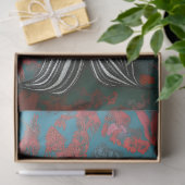 ゴシック様式のスケルトンマーメイドスカルデコページ 薄葉紙 (ギフト)