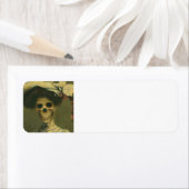 ゴシック様式のスケルトンレディーラブル ラベル (インサイチュ)