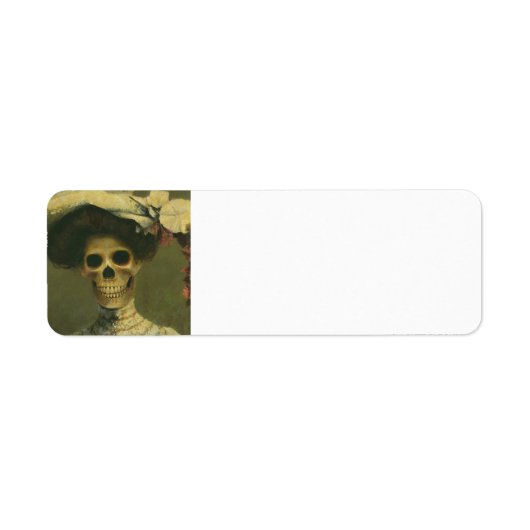 ゴシック様式のスケルトンレディーラブル ラベル (正面)