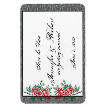 ゴシック様式のスケルトン手バラ結婚式日付を保存